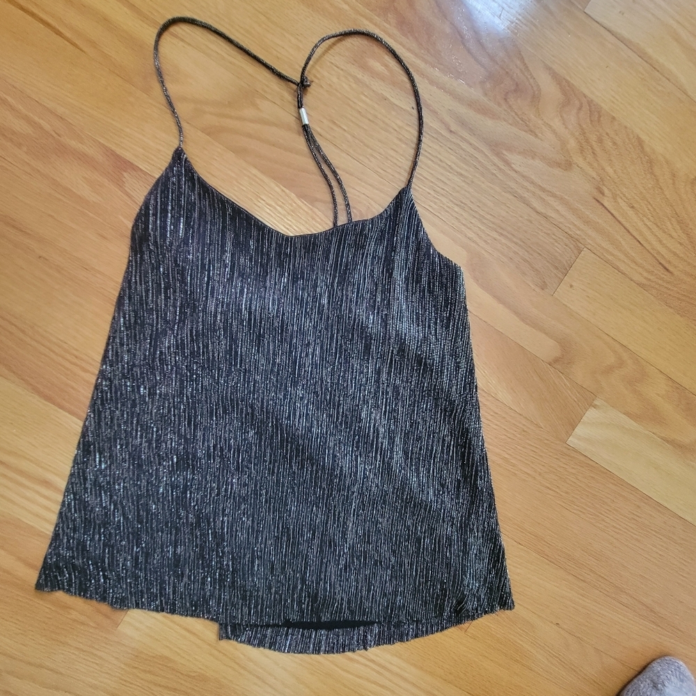 Express Metallic Shimmer Cami Top XS - Picture 2 of 5